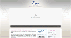 Desktop Screenshot of frenzhotel.com.my