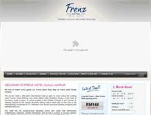 Tablet Screenshot of frenzhotel.com.my